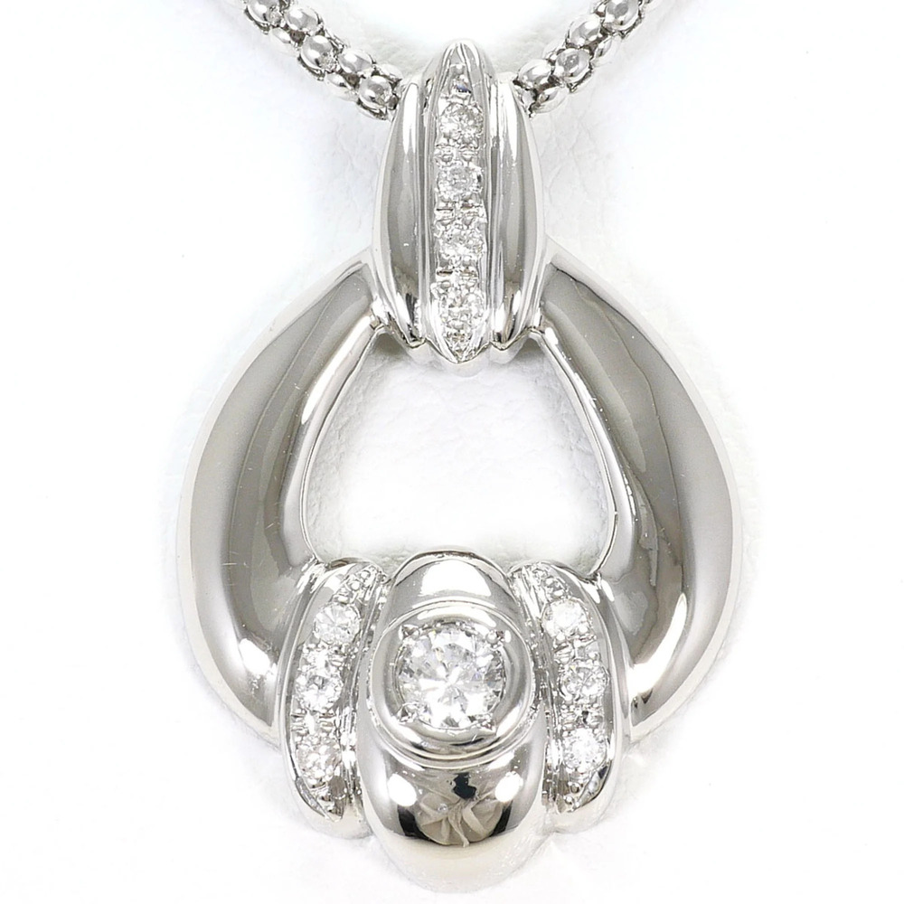PT900 Platinum / PT850 Necklace with 0.21ct Diamond, Total Weight 11.2g, 60cm...